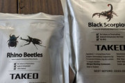 Amazonで買った食用カブトムシとサソリ届いた