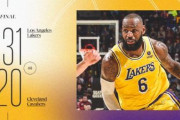レブロン古巣CLE相手に38得点トリプルダブル！LALが若手いびり報道を吹き飛ばすような逆転勝利！