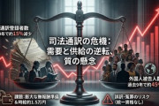 【速報】日本に住む外国人は増加傾向も　裁判所での通訳は9年で15%減少していることが判明「ヤバすぎるだろ」