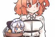 【FGO】これからお風呂に行くぐだ子＆ミニモルガン様！！　桶の中に入ってるミニモルガン様すこｗ