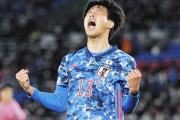 【日本代表】デビュー戦で先制ゴール…山根視来「もう一つ成長できた」