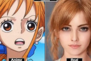 韓国人「AIでワンピースのキャラクターを実写化した結果」