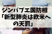 【悲報】ジンバブエ国防相「新型肺炎は欧米への天罰」欧米諸国「ほぉ……」→