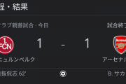 プレミア優勝候補アーセナルさん、ブンデス2部と引き分けるw