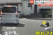「キャー」倒れていた男がボンネットに…顔には“うすら笑い”　止めに入った人にも飛びかかり現行犯逮捕