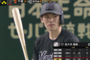 二死満塁でバッター佐々木朗希！8球粘るも惜しくもセカンドゴロ