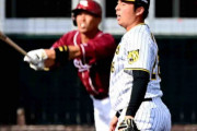 阪神ドラ２・椎葉はホロ苦い対外試合デビュー　守護神熱望のルーキーが九回に登板