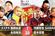 オカダカズチカ棚橋弘至永田裕志vs内藤哲也SANADA鷹木信悟 新日本プロレス新春黄金シリーズ 1.20後楽園ホール
