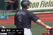 ロッテ福田秀平さん、エキシビション出場なし…