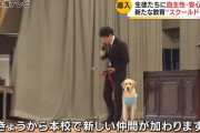 【画像】スクールドッグ🦮を導入した学校、不登校が激減💥