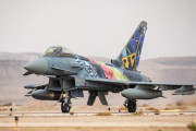 イスラエルの多国籍演習にドイツ空軍のユーロファイター戦闘機が参加…ダビデの星やドイツの鷲などカラーリング！