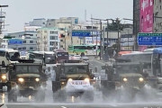 「新型コロナ防疫作戦」…韓国陸軍第2作戦司令部所属の除染車両が出動！
