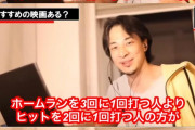 ひろゆき「野球で勝つのに必要なのはホームラン打つ人より単打を沢山打つ人なんですよね」