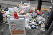 秋葉原、ゴミ捨て場っぽいとこにゴミをぽい捨てして良いとかゆうなぞの文化が定着しはじめておわる