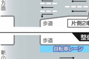 増える自転車レーン…車道を削られるのは仕方ない？　一部で渋滞の原因に