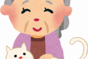 「漫画とかにいる来客時に猫を抱えて応対するおばさん」←抱えている理由がヤバい・・・・・