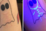 外国人「ハロウィンに向けて気合いの入ったタトゥーを彫ってみたぞ！」