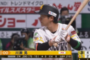 名将藤本、9回裏の一打逆転の場面で野村（打率.273 OPS 1.012）に代打川瀬（打率.197 OPS .449）を送る