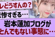 岩本蓮加ブログ、とんでもない事態に…【乃木坂46・乃木坂工事中・乃木坂配信中】