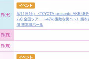 【朗報】チーム8全国ツアーが従来通り「TOYOTA presents」だった件【AKB48】