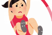 【画像】女子走り棒高跳び選手の下半身、ぷりっぷりｗ
