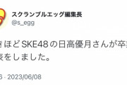 SKE48日高優月卒業発表