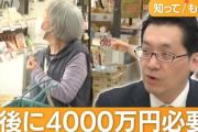 【速報】専門家「老後に4000万必要」