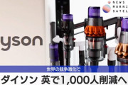 ダイソン、イギリスで従業員約1000人を削減へ