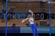 内村航平の五輪終わる…　鉄棒で落下し、予選落ち