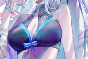 【FGO】水着のモルガン様イラスト！！　おしゃれな水着モルガン様好きです！