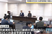 自民党県連「826人は内部資料をもとに継続の意思がないと見ただけです。6月時点のことであり誤解で印象操作で強く抗議したい」
