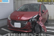 【福岡】基準値の6倍超…飲酒運転でツアーガイドの韓国籍女逮捕　コンクリブロックに衝突し車大破