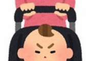 生後７ヶ月の子供をベビーカーに乗せたまま試着室からすぐのところに置いて試着してたら、男の子が「赤ちゃんだ～」と言いながらベビーカーに乗せられた子供のほっぺたを触