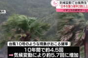 【警告】研究者「台風が日本を襲う確率、高まっている」