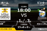 試合実況　9月6日18:00～ ソフトバンク－ロッテ (先発 千賀×ボルシンガー)