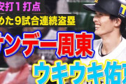 ソフトバンク周東5週連続日曜日に猛打賞！4週連続日曜日にお立ち台ｗｗｗｗｗｗｗｗ