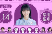 【乃木坂46】早川聖来の27th選抜入りが予想されていた理由・・・