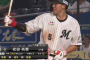 ロッテ安田、7月成績　.289 3本 12打点