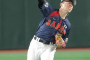 【侍ジャパン】五十幡亮汰が神返球で同点阻止！　４回には同点の押し出し四球と躍動