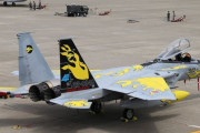 空自小松基地で記念塗装機したF-15J戦闘機を披露…第306飛行隊創設40周年記念行事！