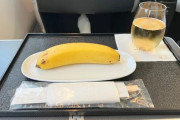 ヴィーガン外国人「日本航空を利用したら機内食がバナナ1本だった…」