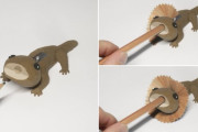 海外「日本人が作ったエリマキトカゲ鉛筆削りがキュートだ！」