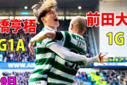 古橋がリーグ20ゴール目をあげ逆転勝利　前田の同点弾もアシストしMOMに輝く