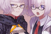【FGO】二人で並んだモレーちゃん＆マシュ！！　マシュをくせ毛にした感じの髪形いいよね！
