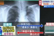【千葉】 空港に勤務する男性、肺炎と診断→新型コロナウイルスへの検査ができないか問い合わせるも対象外と断られる