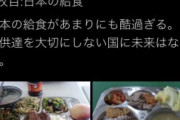 中国人「日本の学校給食の写真を見たけどなんだいこれは？本当に先進国か？」　中国ネット騒然