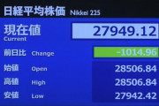 【速報】日経平均1000円超値下がり。米の金融緩和縮小への警戒感が原因？！一時的な要因か❓❗
