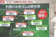 首都圏の水源となる利根川水系で“水不足”、27年ぶり取水制限の恐れも