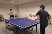 動画　佐々木朗希と宮城、卓球を楽しむ