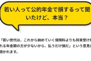 【悲報】厚労省「若者は年金を払うと損する？いや…まあ…あの…」